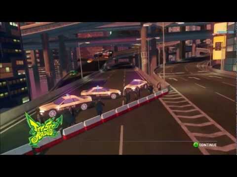 Sonic & All-Stars Racing Transformed - World Tour Race: Jet Set Radio Track (Gameplay Video)