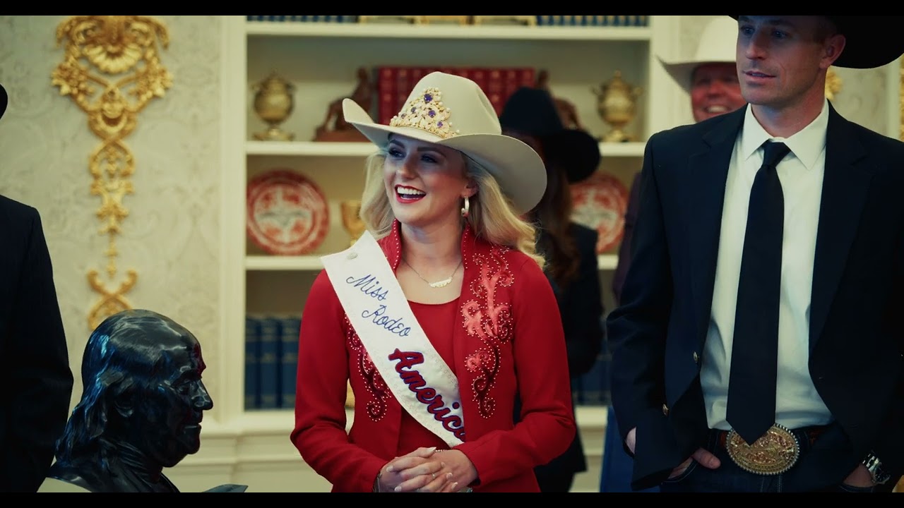 Rodeo world champions at the White House