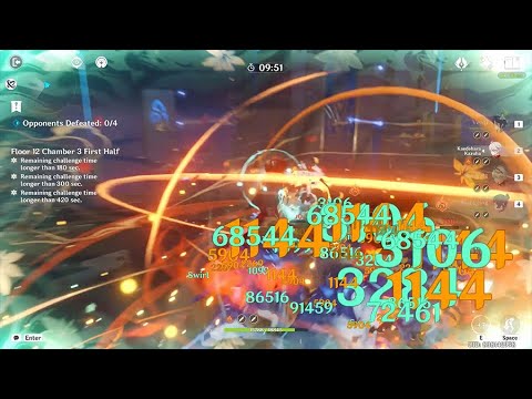 Abyss 3.1 Floor 12-3-1 | C6 Kazuha Speedrun