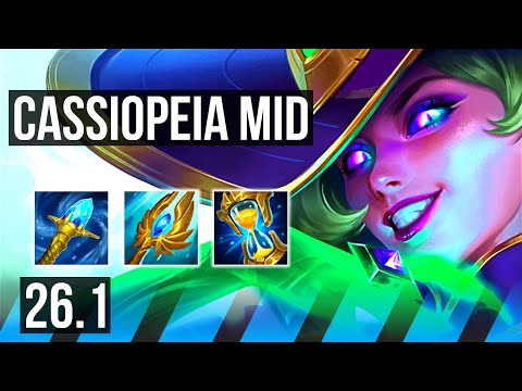 CASSIOPEIA vs YASUO (MID) | EUW Diamond | 26.1