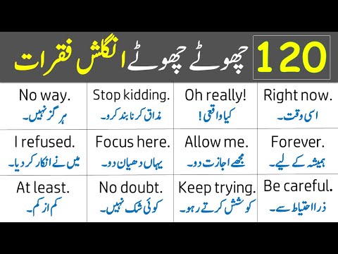 120 Daily Use English Speaking Practice Sentences with Urdu Translation | Grammareer