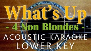 Download lagu What's Up - 4 Non Blondes [Acoustic Karaoke | Lower Key] mp3