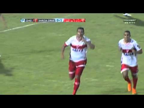 Gol de Zé Carlos, Santa Cruz 2x1 CRB 07/07/2015, Brasileiro Série B 2015