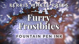 ☃️ ݁Deep Purple Navy Winter Fountain Pen Ink Swatching & Comparison 🎡 Furry Frostbites FWP