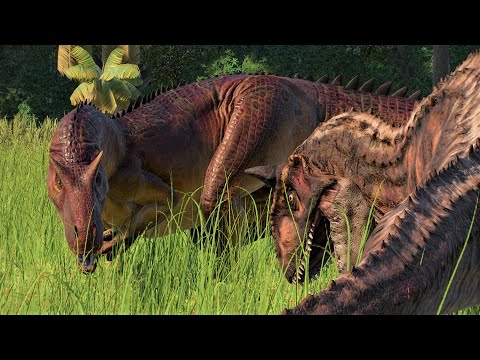 ALLOSAURUS VS TORO (Carnotaurus) - Jurassic World Evolution 2