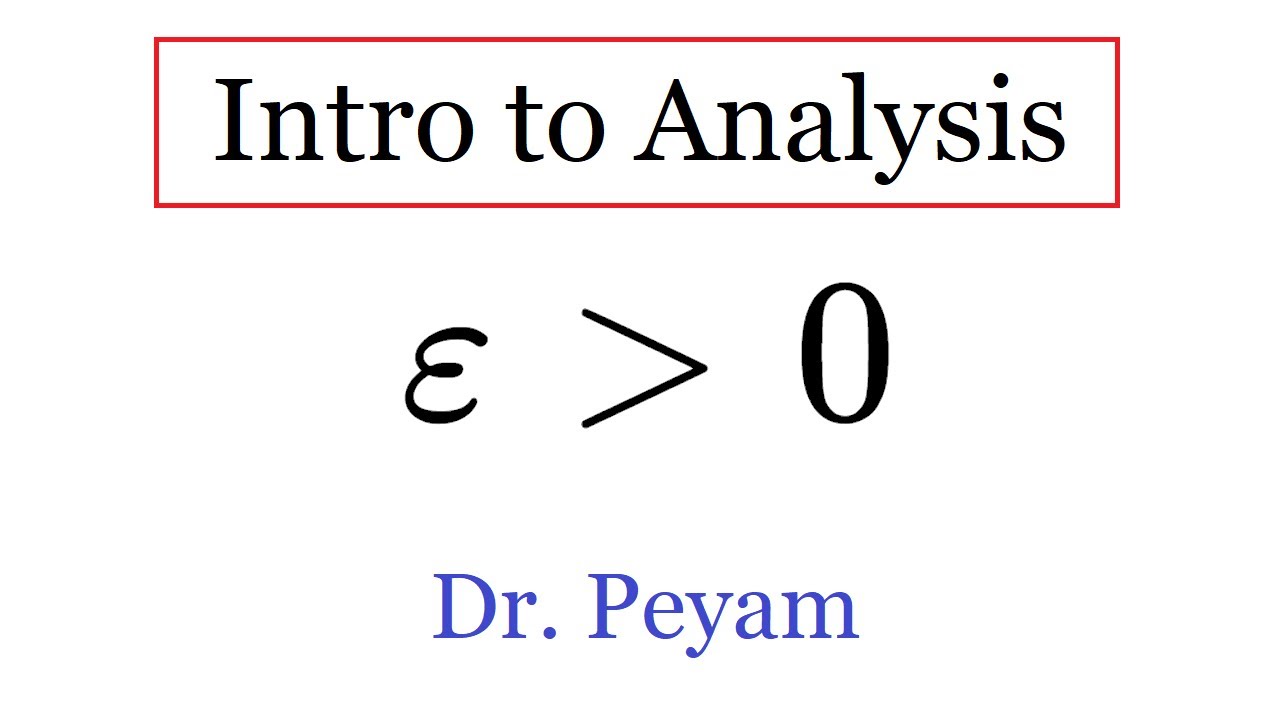 Welcome to Analysis!
