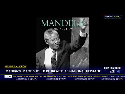 Mandela auction Madiba's image should be treated as national heritage