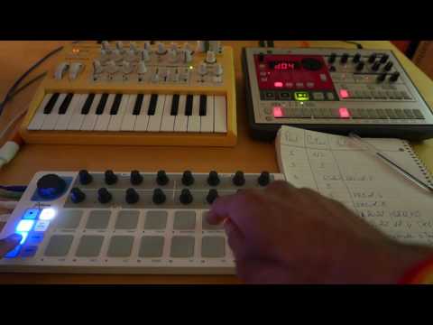 Arturia Beatstep controlling Korg Electribe ER-1