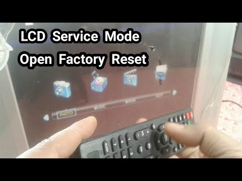 How To Open LCD  TV  Service Mode/Softwere/Factory Reset