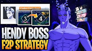 World Level 4 Demon Hendrickson Boss F2P STRATEGY! Full Fight & Builds! | Seven Deadly Sins: Origin