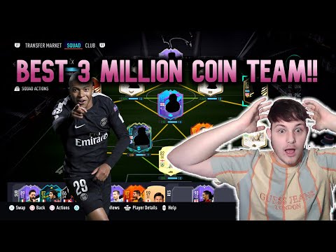 BEST 3 MILLION COIN FIFA 21 SQUAD BUILDER!!