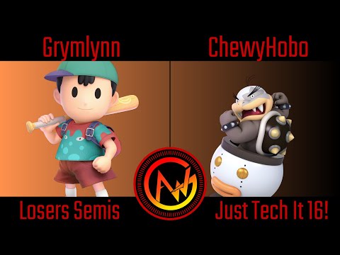 AWG Just Tech It 16 Losers Semis - Grymlynn (Ness) Vs ChewyHobo (Bowser Jr) Smash Ultimate - SSBU