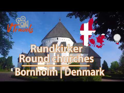Rundkirker Bornholm Dinamarca (igrejas redondas de Bornholm) 4K