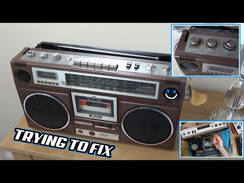 Broken eBay 1980s RARE ROBERTS RSR100 BOOMBOX - Trying to FIX