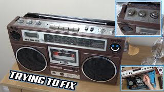 Broken eBay 1980s RARE ROBERTS RSR100 BOOMBOX - Trying to FIX