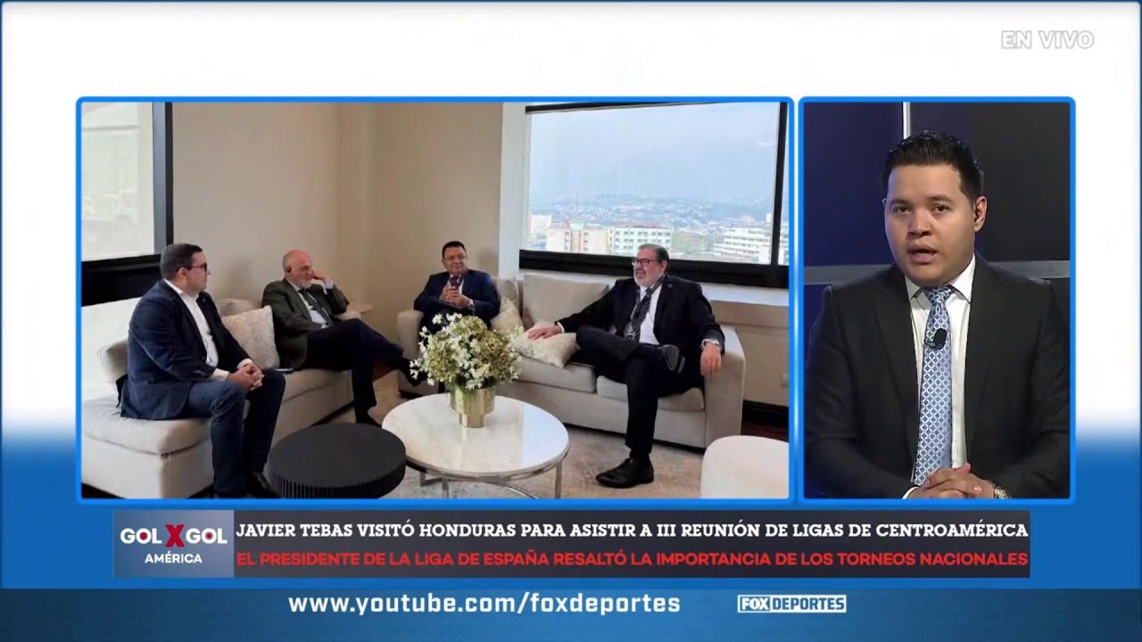 ⚽ TEBAS VISITÓ HONDURAS | El presidente de La Liga en reunión de ligas de Centroamérica | GolXGol