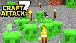 3 Stunden gebuddelt! Slimechunk unter Base finden und ausheben! - Minecraft Craft Attack 7 #130