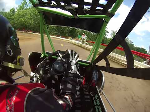 CHOPS CHROBAK 2016 USAC .25 HAGERSTOWN REGIONAL B-MAIN WIN (GoPro)