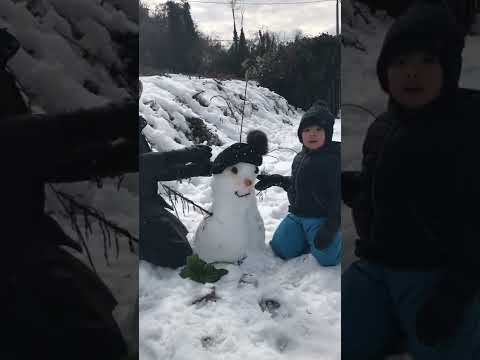 Cute kids in the Snow #shorts  #fun #cute #kids