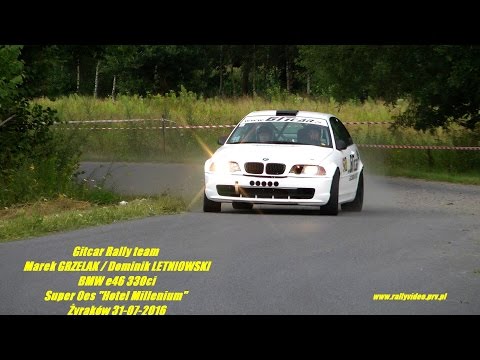 Gitcar Rally team - M.GRZELAK /D.LETNIOWSKI-BMW e46 330ci-Super Oes Hotel Millenium Żyraków 2016