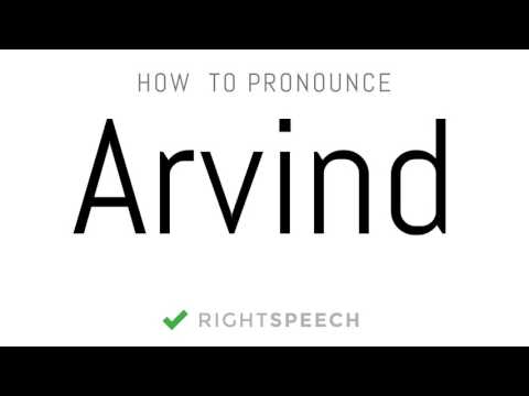 Arvind - How to pronounce Arvind - Indian Boy Name