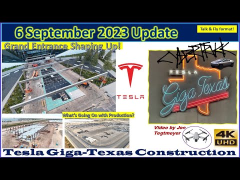 Production Pauses for  GA Upgrades! Tanks at Cathode! 6 September 2023 Giga Texas Update (07:35AM)