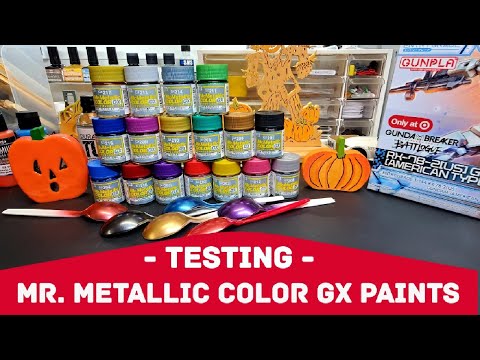 Testing Mr. Metallic Color GX Paints - Beautiful Metallic Colors - Easy To Spray