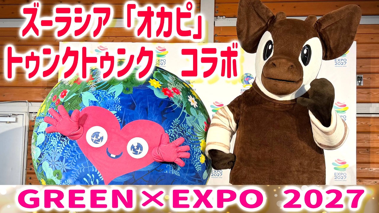 【EXPO 2027】ズーラシア「オカピ」とトゥンクトゥンクのコラボグッズ新発売！オフィシャルストア誕生！GREEN×EXPO 2027グッズ紹介