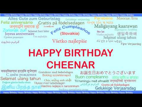 Cheenar   Languages Idiomas - Happy Birthday