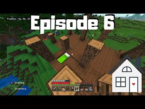 Minecraft Lets Play! - Episode 6: House Building Blueprints! [Cliff House]