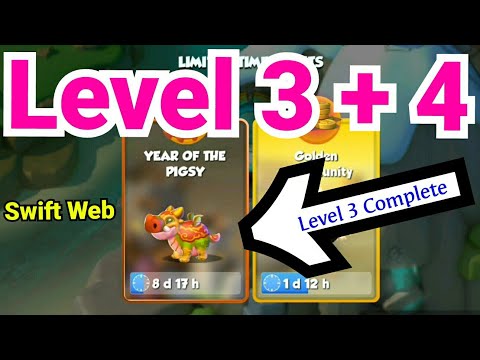 Dragon Mania Legends | Year of Pigsy Event | Level 3 and 4 Walkthrough | Dml