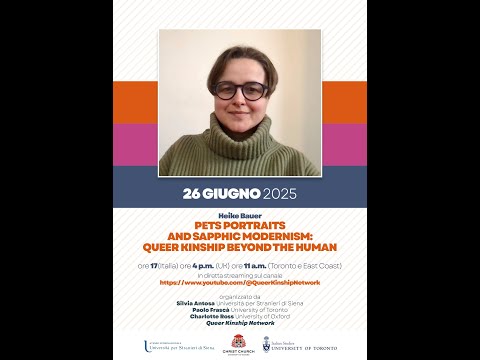 Heike Bauer, Pets Portraits and Sapphic Modernism: Queer Kinship beyond the Human