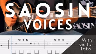 Saosin- Voices Cover (Guitar Tabs On Screen)