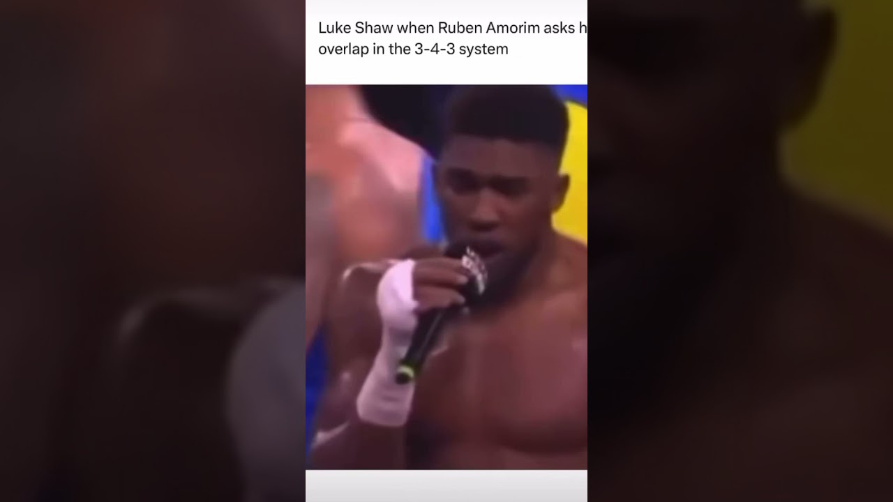 Luke shaw when Ruben Amorim asks him to overlap in the 3-4-3 system #rubenamorim #manchesterunited