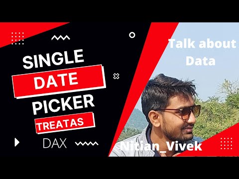 How to Create #Single #Date #Picker in Power BI or #TREATAS() DAX #DataAnalytics #PowerBI