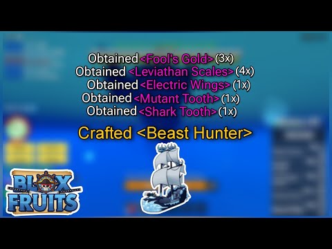 How to get BEAST HUNTER BOAT - Blox Fruits | How to get Materials for Beast Hunter | #bloxfruits
