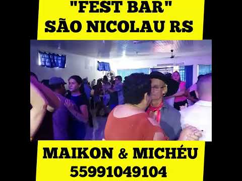 Domingueira no Fest Bar, na Cidade de São Nicolau RS#zezédecamargoeluciano#interior