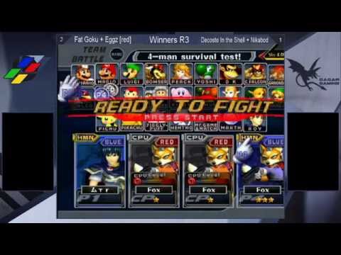Super SmashNest 7 Doubles W-R3 - SPD | FatGoku & Eggz Vs. DeCoste In the Shell & Nikabod - SSBM