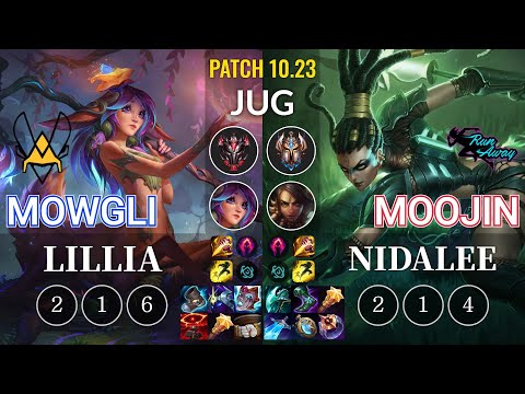 VIT Mowgli Lillia vs RNW Moojin Nidalee Jungle - KR Patch 10.23