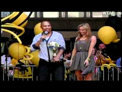 Hines Ward & Kym Johnson At 'Dancing With The Stars' Victory Rally