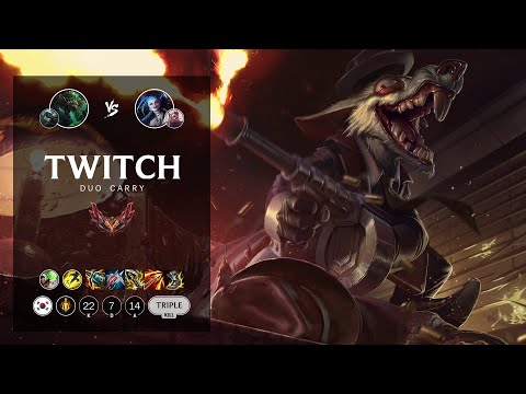 Twitch ADC vs Jinx - KR Grandmaster Patch 12.8