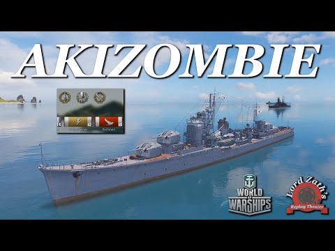 AkiZombie Strikes! Akizuki Tier 8 Japanese DD Ranked Bronze Gameplay | World of Warships 2025