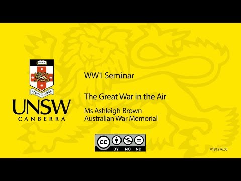 Ms Ashleigh Brown: The Great War in the Air