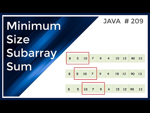 Minimum Size Subarray Sum - Sliding Window