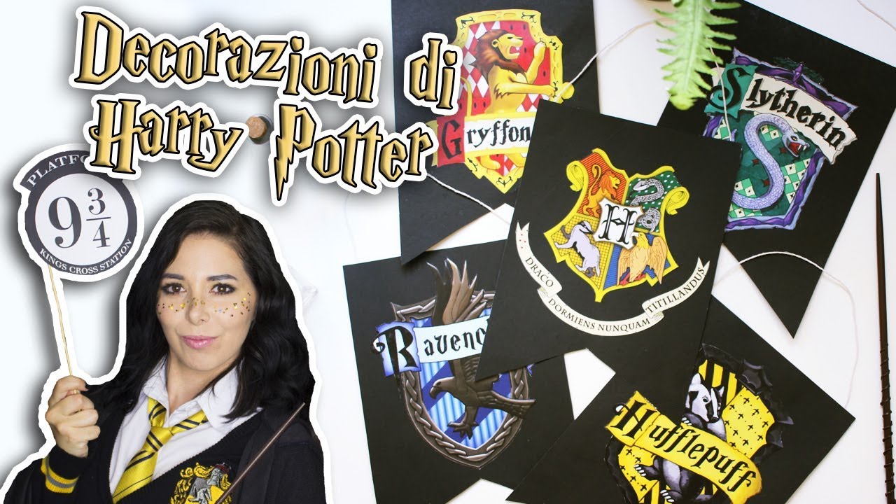 DECORAZIONI DI HARRY POTTER FAI-DA-TE ⚡️