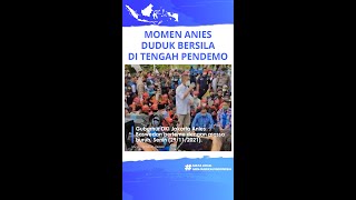 Momen Gubernur DKI Jakarta, Anies Baswedan Duduk Bersila di Tengah-tengah Pendemo