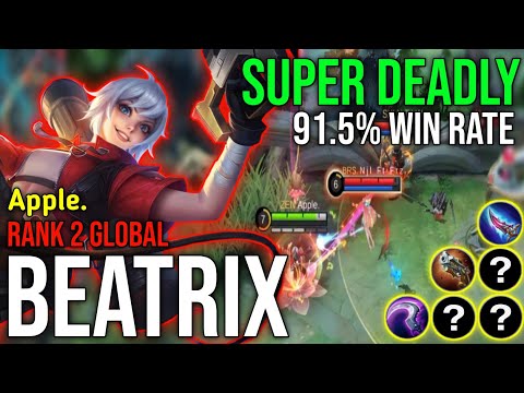 Super Deadly Beatrix 91.5% Win Rate || Top 2 Global Beatrix By Apple. || MLBB
