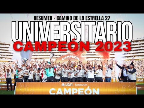 EL CAMINO DE LA ESTRELLA 27🏆​⭐​ UNIVERSITARIO CAMPEÓN 2023  #garracrema #universitariodedeportes