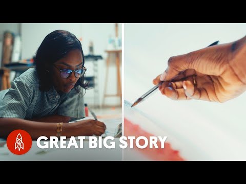 她為何用鋼筆畫出 10 英尺長的傑作 (Why She Drew 10-Foot Masterpieces With a Pen)