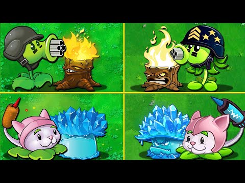 Random 12 Pair Team Plants Vs All Zombies in PVZ 1 vs PVZ 2 - Who Will Win?